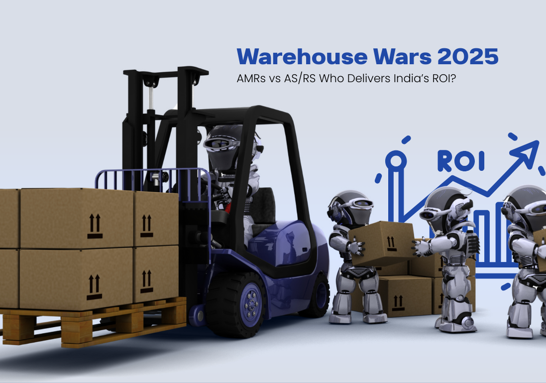 Warehouse Wars 2025: AMRs vs AS/RS Who Delivers India’s ROI for Warehouse Automation?